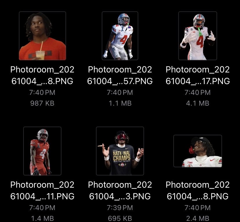 TribalChiefMatt's tweet photo. Yo @realapp I created some emojis for Jeremiah Smith to add to the app and for his card holders to use. I would appreciate if these could get added 🙏 https://t.co/vUcVmlTAdT