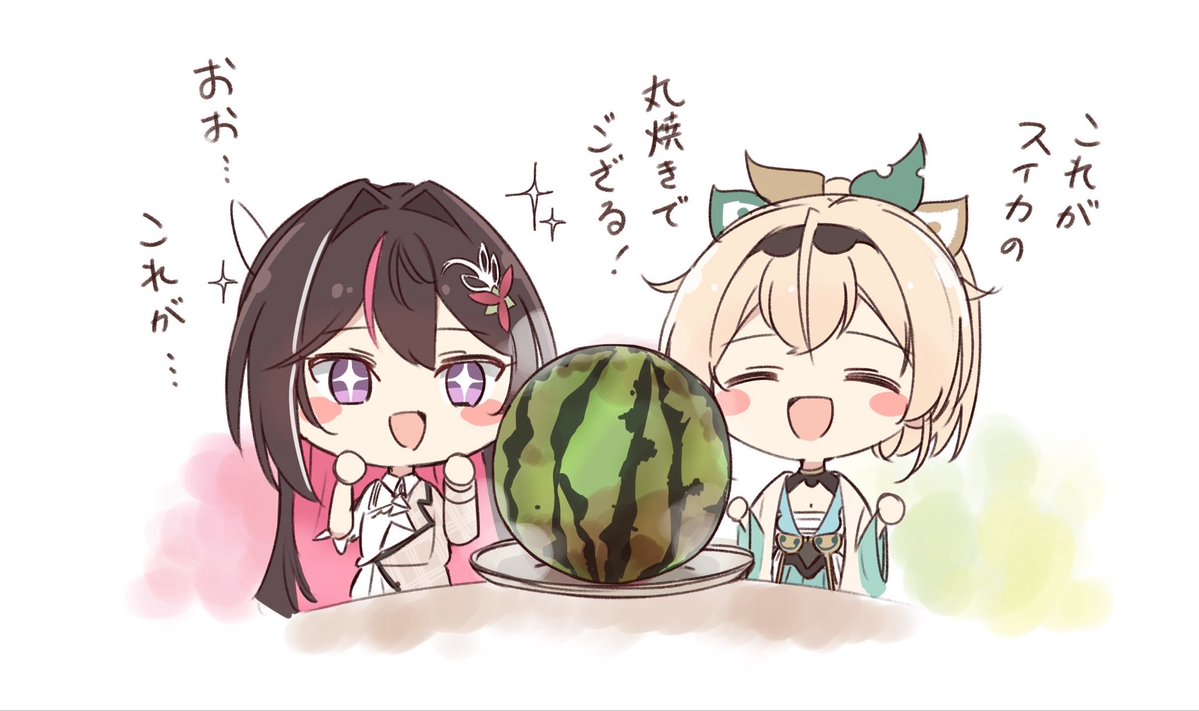 nashino53's tweet photo. 🍉
#いろはにも絵を
#AZKiART https://t.co/esFc8bv4K6