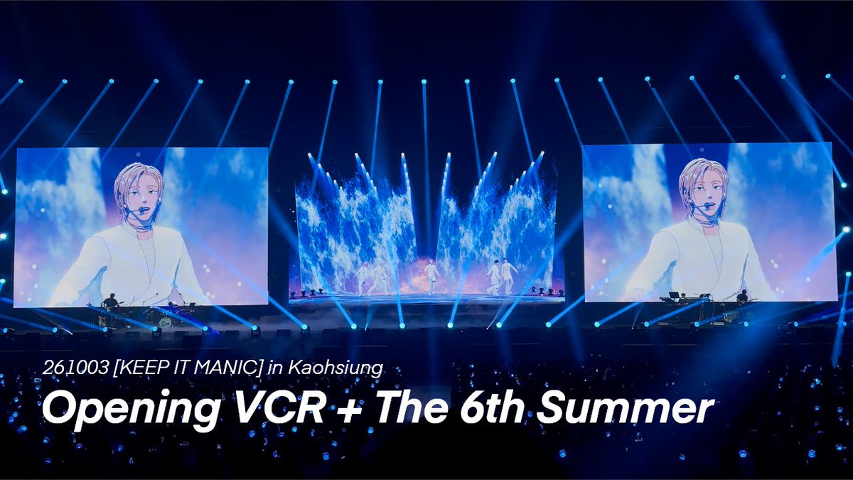 plavebloom's tweet photo. 2026 PLAVE World Tour [KEEP IT MANIC] in Kaohsiung

261003 가오슝 콘서트 오프닝 + 여섯 번째 여름 | Opening VCR + The 6th Summer

https://t.co/mww6Y9jUc0 https://t.co/2GtCABAD1A