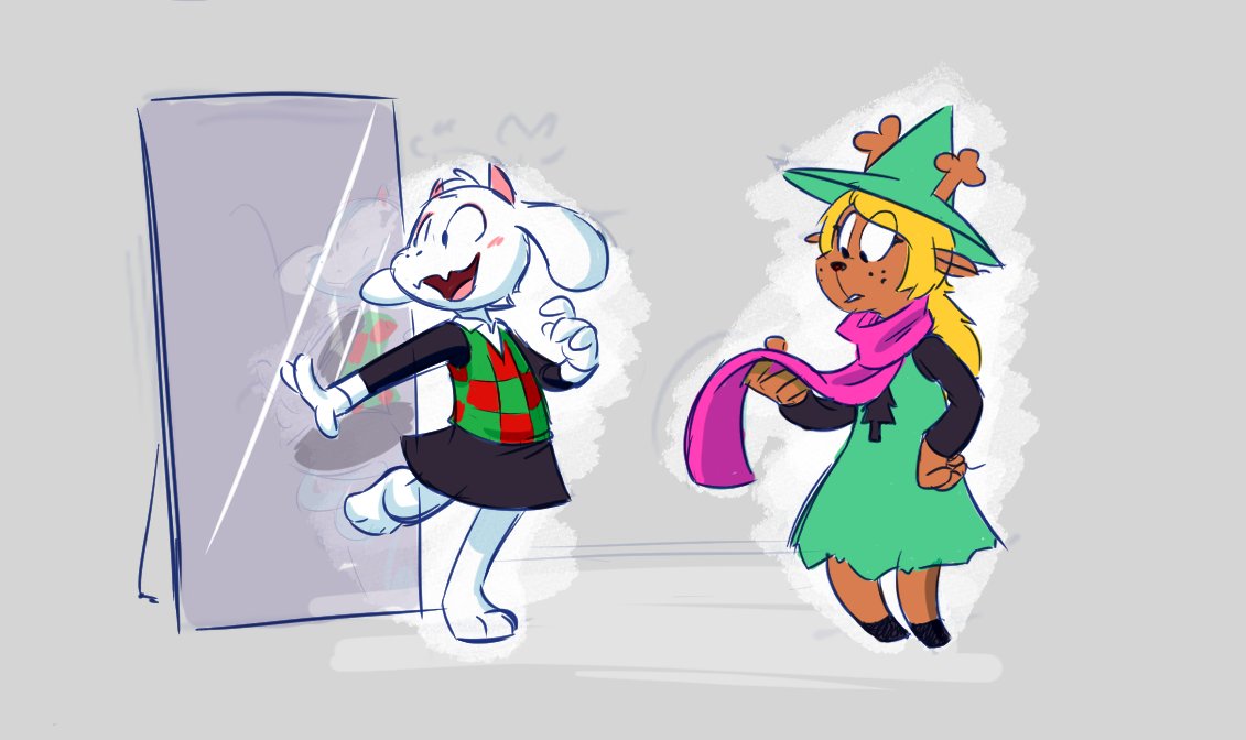 Ishoka_Art's tweet photo. Ralsei likes the fit I think. Came with contacts too. https://t.co/xFkpTC1n7h