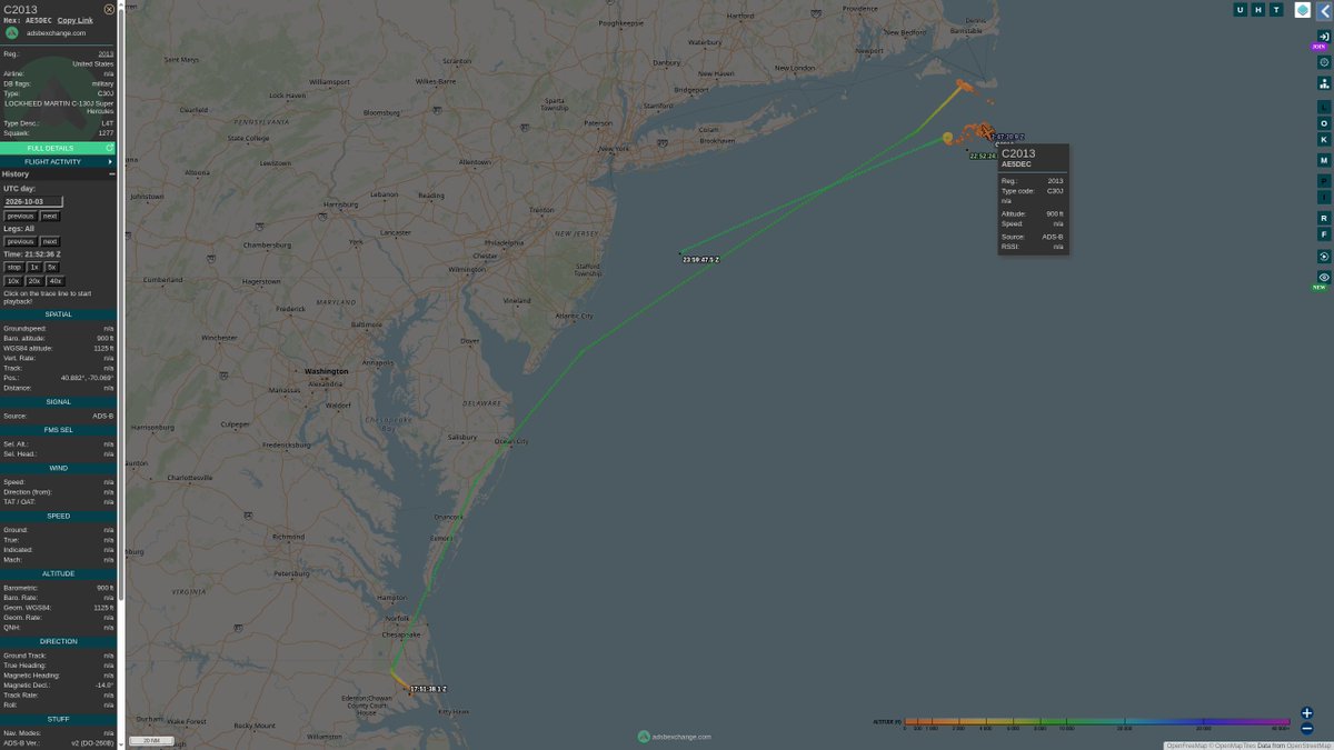 steffanwatkins's tweet photo. Known USCG aircraft involved in the search:
๐บ๐ธ USCG MH-60T Jayhawk 6061 #AE6CEF was first to launch from Cape Cod Coast Guard Air Station in search of C-GRJP at 07:30 UTC, over two hours after the last contact with the aircraft.
๐บ๐ธ USCG HC-144A Ocean Sentry 2309 #AE2707 launched from Cape Cod Coast Guard Air Station at 07:40 UTC.
๐บ๐ธ USCG HC-130J Hercules 2012 #AE5DEB launched from Elizabeth City Coast Guard Air Station at 10:40 UTC.
๐บ๐ธ USCG HC-130J Hercules 2013 #AE5DEC launched from Elizabeth City Coast Guard Air Station at 17:51 UTC.