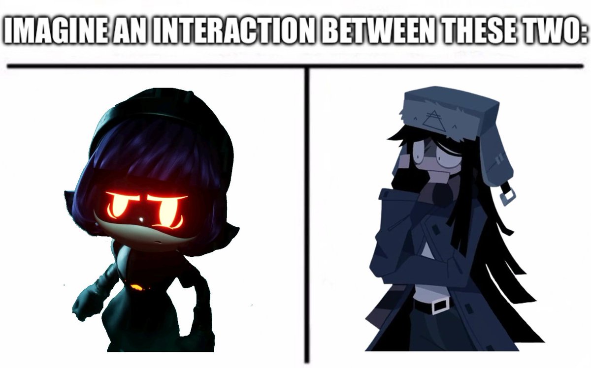 kimorahsmith679's tweet photo. Imagine an interaction between Yeva and ∆iden/Aiden
#murderdrones #md #yeva #fundamentalpapereducation #fpe #fpeverse #nonfpe #dangerousforest #aiden #fpeaiden #aidenfpe #meme #memes #fyp #fypシ゚ #fypage #foryoupage #crossover #xover #interact #interaction https://t.co/nzXqSTpeqd