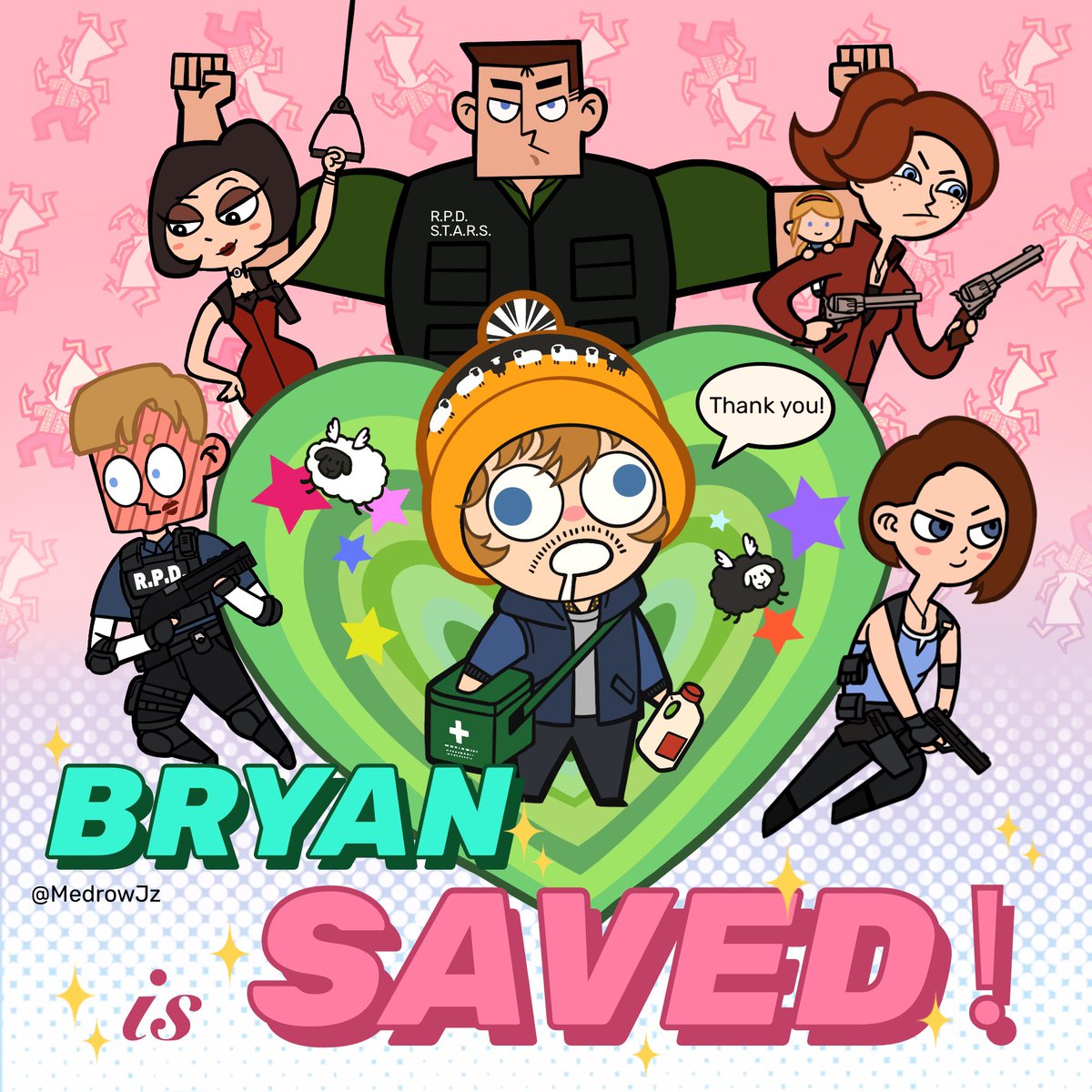 MedrowJz's tweet photo. Bryan is saved! #ResidentEvilㅤ #rebhfun https://t.co/HybKFu0j4v