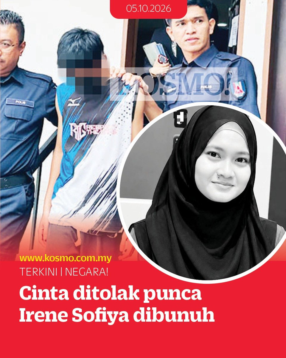 kosmo_online's tweet photo. Kita doakan kebenaran terbukti nanti dan kematian Irene Sofiya terbela. 

https://t.co/TePZJO8cxj https://t.co/dHZkqn984n