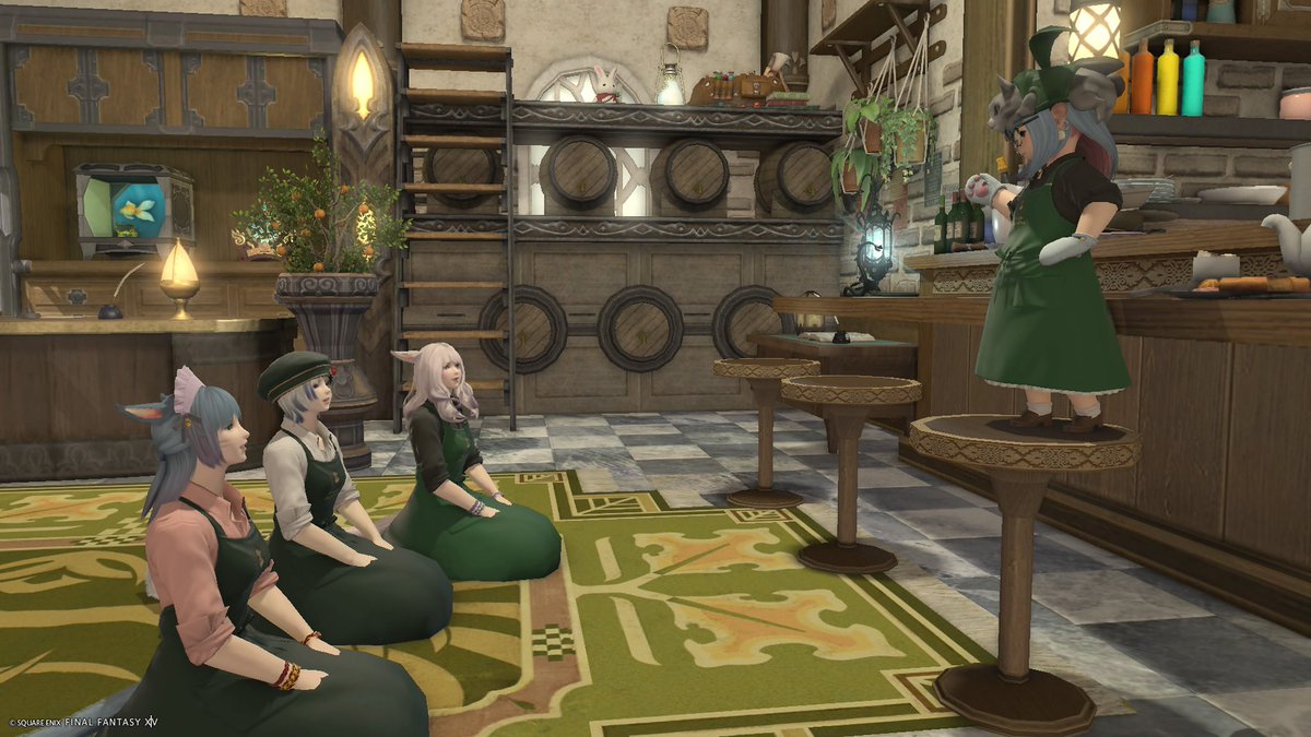 Dai_chi01's tweet photo. おはミコฅ^•ω•^ฅ
店長に怒られてるバイトです(o;TωT)o
 #FF14  #おはミコ  #ミコッテ  #ララフェル #Dulce https://t.co/8ojjK5RLT9