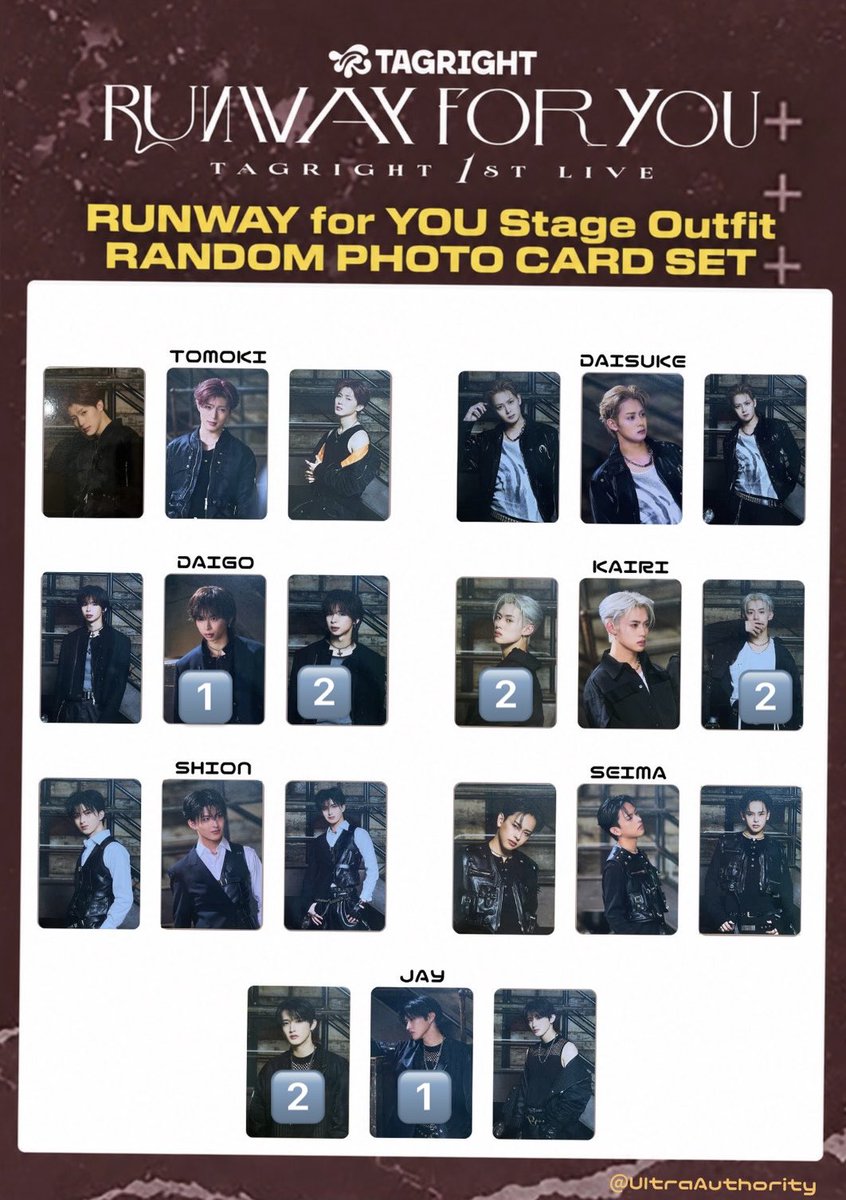mwsa_ko's tweet photo. TAGRIGHT トレカ 交換

【譲】以下のもの （買取可）
【求】若松世真

10/11.12.11/7.zeppツアーにて手渡し
お心当たりのある方はリプまたはDMお願いいたします。
 #TAGRIGHT交換  #TAGRIGHT譲 https://t.co/qRpYXT1jhj