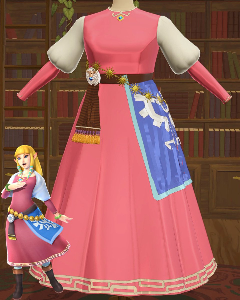 twilisita's tweet photo. made a skyward sword zelda dress in dressmaker https://t.co/BeFzk5cHD0