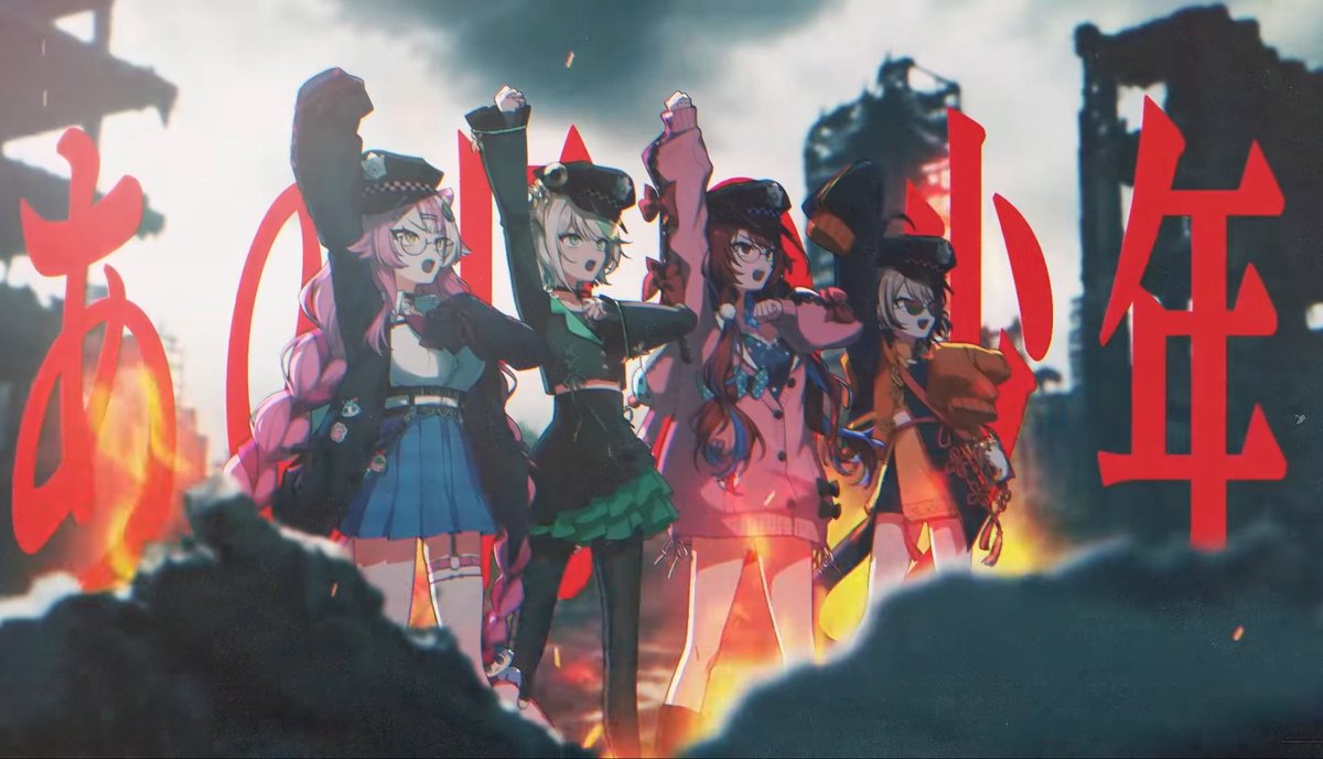 wan_m_i's tweet photo. i love how they decided to cover this serious ass song from AOT with these goofy ass outfits like elizabeth the titans are coming why are you in your pajamas https://t.co/WHX900HzvH