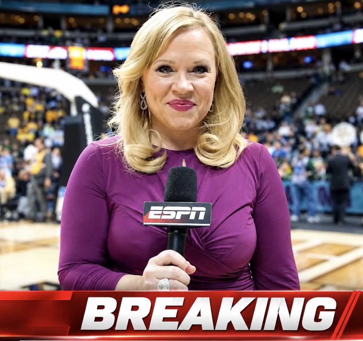 No3sports's tweet photo. BREAKING: ESPN reporter Holly Rowe is contemplating stepping away from sports reporting to focus on her mental health. Via @PeteNokos 

“I just need some time to focus on myself and find the love for the game again” https://t.co/obwwg3oiZy