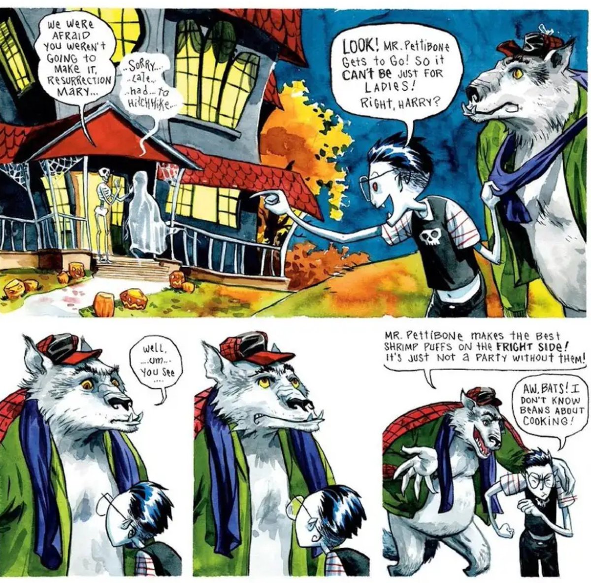 Patbacknitro's tweet photo. My favorite one is from the original comics. When the Vampire Kid asks why he could go to an all girls party but other guys couldn't. https://t.co/QtxyKwndi9