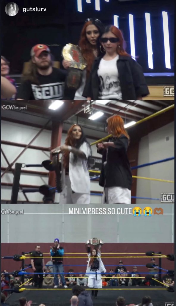 superdelfinjr's tweet photo. Yo we need Mini Vipress in the Immortal Clusterfuck @GCWrestling_ #GCWSequel https://t.co/hsuI8cMLgY
