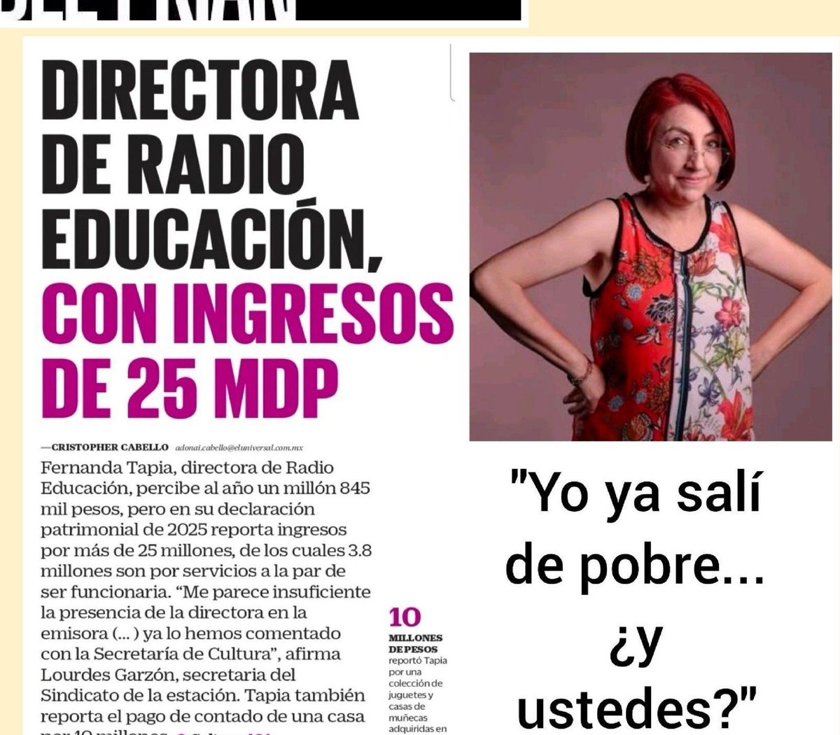icecoffe522's tweet photo. @edubacio La que se traga todo el pastel de la extorsión es #ClaramenteLaBurrada❗
Y una rebanada para #Titina https://t.co/fo5gQV7ceu