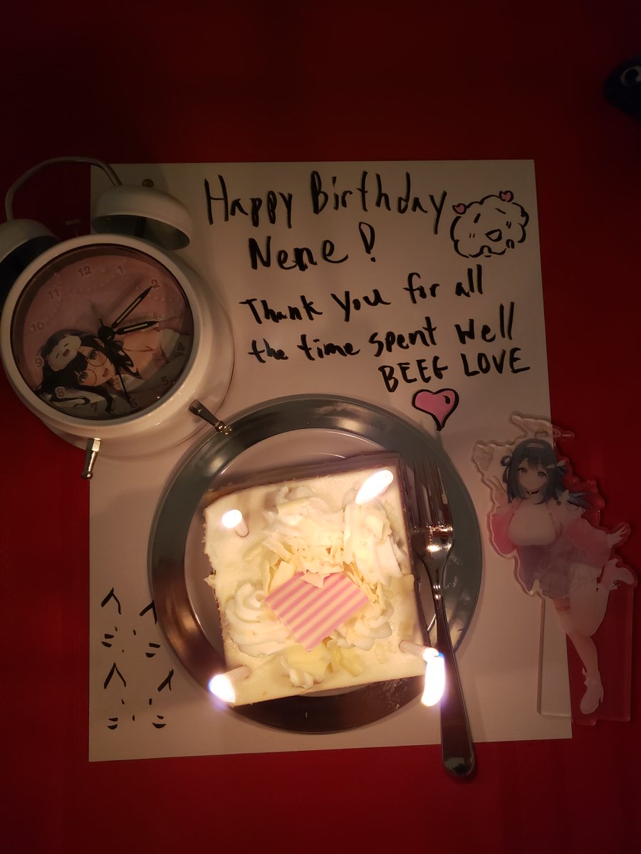 BuckyNier's tweet photo. Happy Birthday Nene! Ready to celebrate with you, EONIA girls &amp; Cloudtomos with my totally legit Nene Amano standee. I'm not the best writer for times like this but thank you for all the fun memories. Happy to be here  for the Bday FINAL fr fr Love you Chump
 #NeneTenshiBdayFINAL https://t.co/b7XBWBBiYN