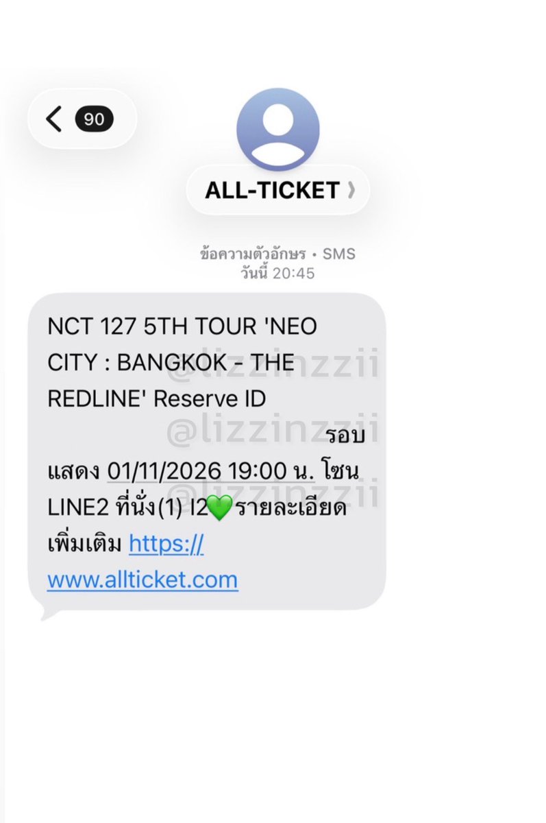 lizzinzzii's tweet photo. ปล่อย/ขายบัตร Vip ❤��� Sun. 1/11 (รอบเมม)

📍Zone LINE2 แถว I2x

💵 7,500 บาท (รับมัดจำ)

*นัดรับหลังแลกบัตรแข็ง (บัตรเราเอง แลกไอจีได้ค่ะ ปล่อยเพราะย้ายโซนคับ)

// สนใจ DM สอบถาม ดูเพ��่มเติมได้นะคะ 🙇🏻‍♀️🙇🏻‍♀️💚

#NCT127_5TH_NEOCITY_BANGKOK_THE_REDLINE #THE_REDLINE_BANGKOK https://t.co/eZO7XhDwW2
