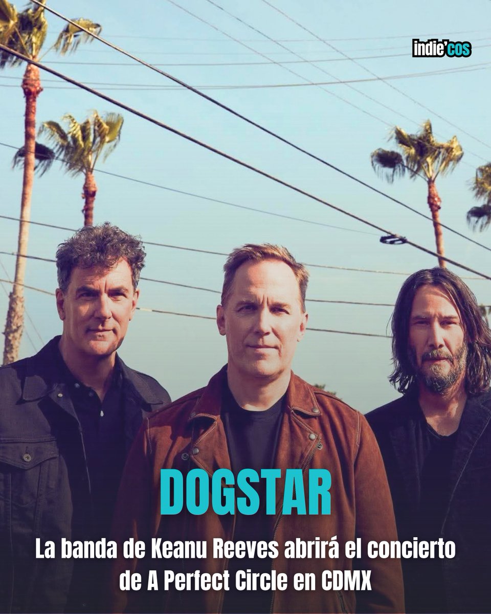Indiecosoficial's tweet photo. #dogstar la banda de Keanu Reeves visitará México para ser la banda abridora de @aperfectcircle en el Estadio Fray Nano.
Con ellos también @puscifer y #davehill se suman como bandas abridoras.
#aperfectcircle #dogstar #puscifer #keanureeves https://t.co/B0V16sfolq