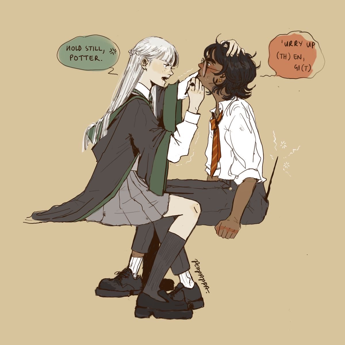 dyk3ofbabyl0n's tweet photo. @radfemsiren The thing is, Fem Draco has been a thing for years! They think they’ve come up with something special when women have been drawing lesbian drarry for a long time. There’s so much more but they don’t have watermarks so I didn’t want to repost them https://t.co/JR77XXKyyd