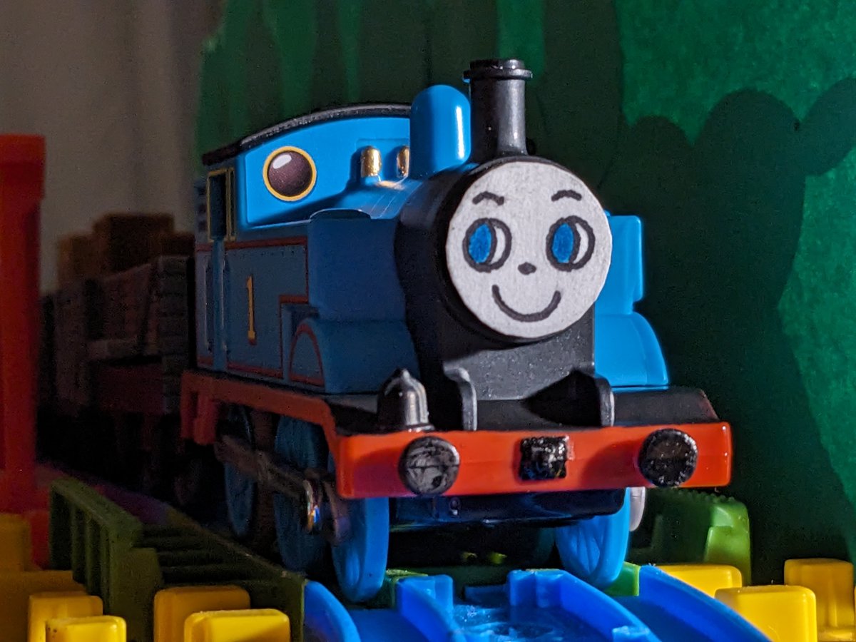 C61Shi's tweet photo. きかんしゃトーマスが「日立の橋」にいるよ
#改造プラレール
#プラレール
#トラックマスタ https://t.co/M30vAd7p95