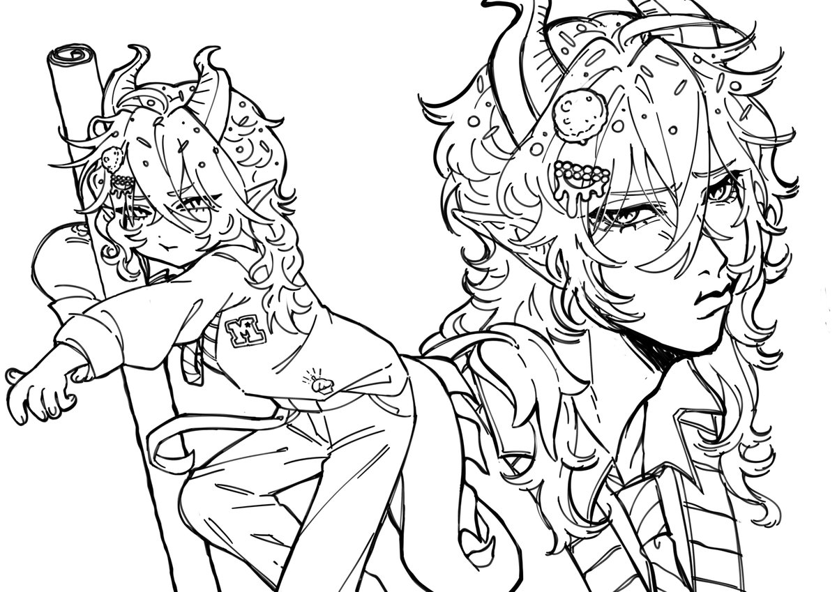thornnnova's tweet photo. 🧁⋆˚࿔ Sugar Rush Malleus sketch https://t.co/6mJCxa2VtG