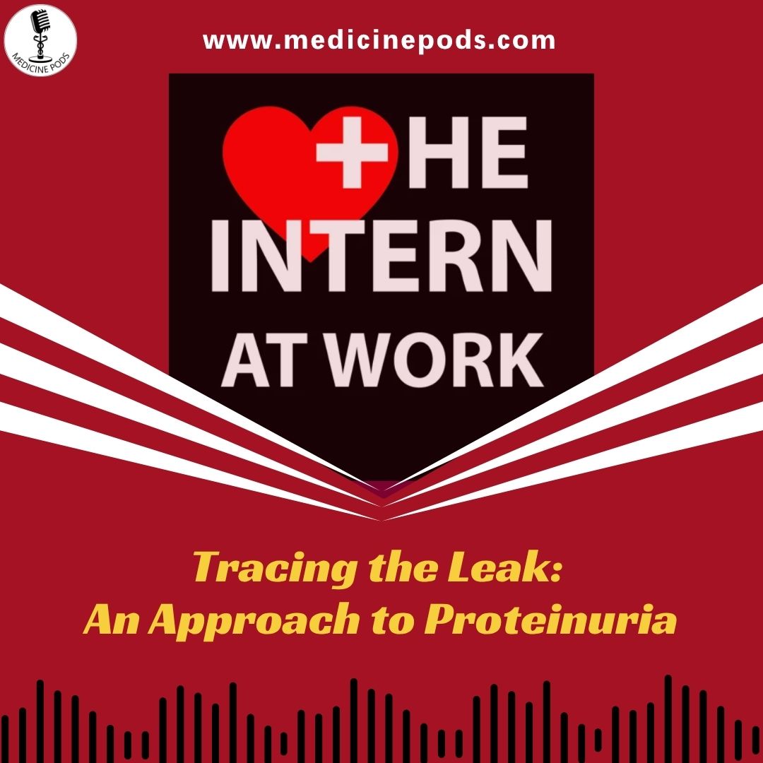 InternAtWork's tweet photo. 🎙️ New Intern at Work!

🫘 How do you approach proteinuria?
🔬 Quantify, characterize &amp; build your differential
🩺 Know when further workup or referral is needed

🎧 Listen here: https://t.co/yD2Eb16zdY

#Nephrology #MedTwitter #FOAMed https://t.co/9qa95sASAs