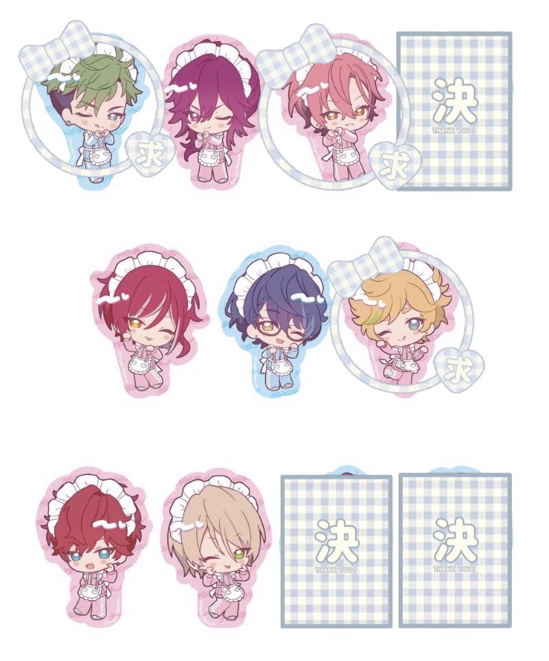 nikagetsu_T's tweet photo. あんスタ　萌え×2文化祭シリーズ　ぺたぺたステッカー
【交換・譲渡】
譲)望見、夏目、つむぎ、一彩、藍良 各1

求)ジュイス、舞珠、宙or定価(＋送料)

まとめての方優先

札幌(大通)周辺でのお手渡しor郵送
検索からでもお気軽にお声がけください！ https://t.co/RdQAgpmJ8k