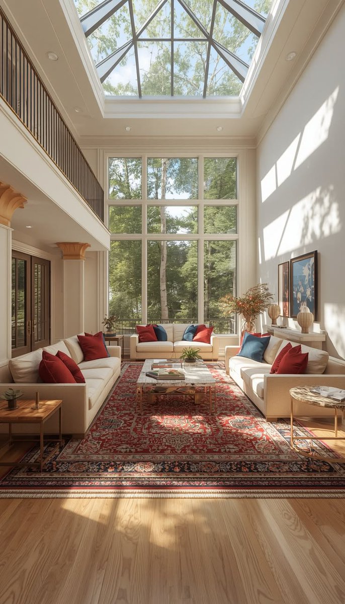 aurearch's tweet photo. A timeless living room design exuding elegance and airiness from every corner. https://t.co/6gDDV6wl9W