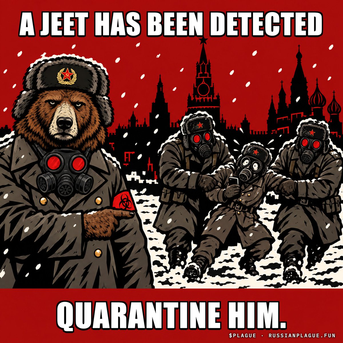 PlagueOnSol_'s tweet photo. Jeet detected.
Mishka has ordered immediate quarantine.
$PLAGUE https://t.co/S4FBRBuUHG