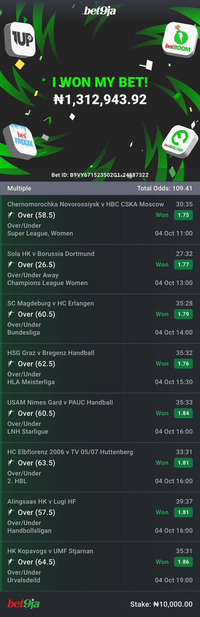 bayobets's tweet photo. 100 ODDS, 20 ODDS, 10 ODDS, 4 ODDS BOOOOOOOOOOOOMMMMMMMMMMMMMMMMMMMMMMMMMMM 🎉🎉🎉🎉🎉🎉🎉🎉🎉🎉🎉🎉🏆🏆🏆🏆🏆🏆🏆🏆🏆🏆🏆🏆✅✅✅✅✅✅✅✅✅✅✅✅❤️‍🔥❤️‍🔥❤️‍🔥❤️‍🔥❤️‍🔥❤️‍🔥❤️‍🔥❤️‍🔥❤️‍🔥❤️‍🔥❤️‍🔥❤️‍🔥💥💥💥💥💥💥💥💥💥💥💥💥

CLEAN SWEEP ON BET9JA!!! Drop winning tickets 🎫 

RT &amp; drop your Aza 🏆🏆🏆 https://t.co/rCDvsnkVux