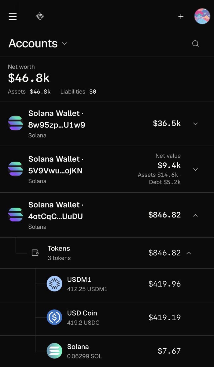 betteroff_app's tweet photo. track your ethereum:0x90a1717e0dabe37693f79afe43ae236dc3b65957 @USDM1 balances right alongside 10k banks/brokers, 26 CEX, and DeFi positions on 85 chains https://t.co/UtZKsR7J66
