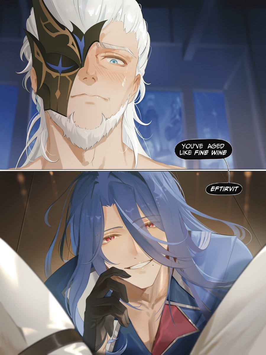 SwampTuft's tweet photo. My sinner can’t possibly be this cute (1/2) #piertatyr Pierro x Hroptatyr https://t.co/gv8cwqZX13