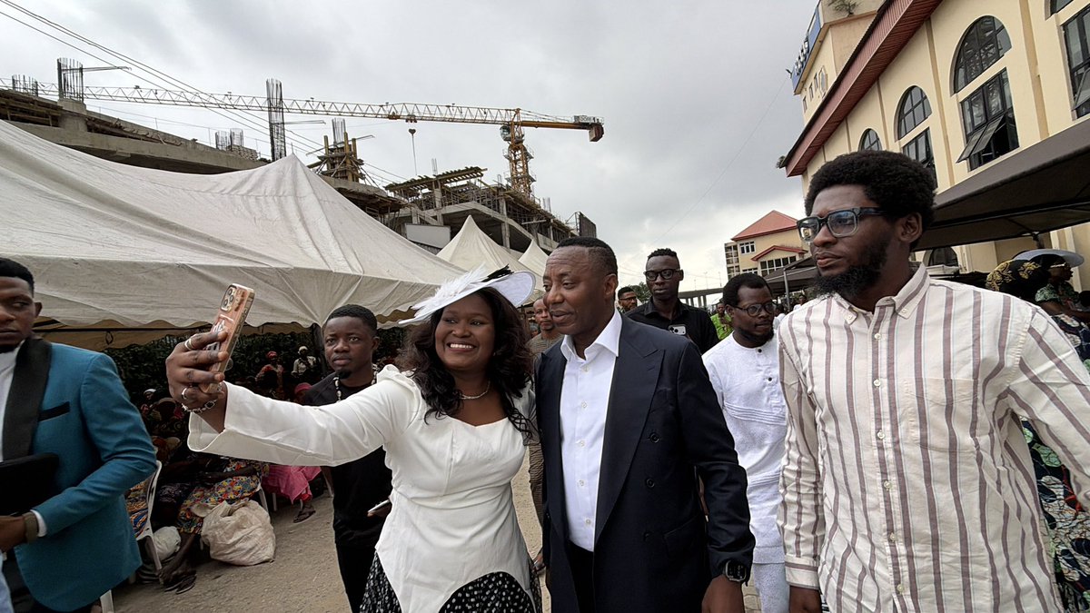 sowore's tweet photo. Those @PeterObi #Obidients have been weeping all day. Did they not get the memo that times have changed? They have crassly complained about our one-million-revolutionaries march in Lagos yesterday and today’s visit to the Redeemed Church of God.

The people know the real opposition party, the African Action Congress (AAC), and they know Omoyele Sowore as the candidate who has consistently challenged the status quo.

The fact that they found us today in a church, of all places, and immediately lost their minds tells you everything about how unsettled they are. But the clearest message came from the contrast in today’s reception at the Redeemed Church of God. When Lagos APC Governor Jide Sanwo-Olu and his deputy, Obafemi Hamzat, were called, the response was cold and restrained. When I was called, the revolutionary members of the church erupted in joy. The difference could not have been more obvious: the APC officials received polite acknowledgment, while the AAC received genuine excitement.

The message is reaching everywhere. #AAC #Sowore2027 #TakeItBack