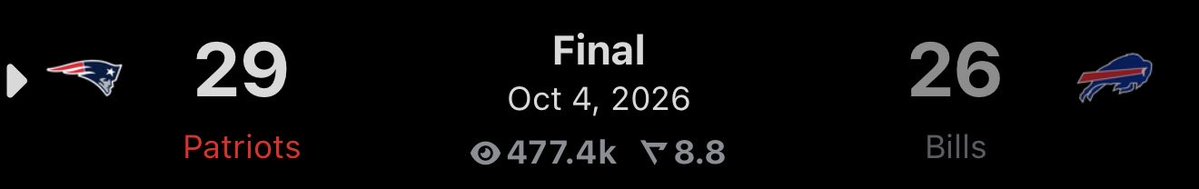 PatsOnReal's tweet photo. Drake maye handing the bills first lost in their own new stadium 🫪 #drakemaye https://t.co/AhUb8Q9VHM