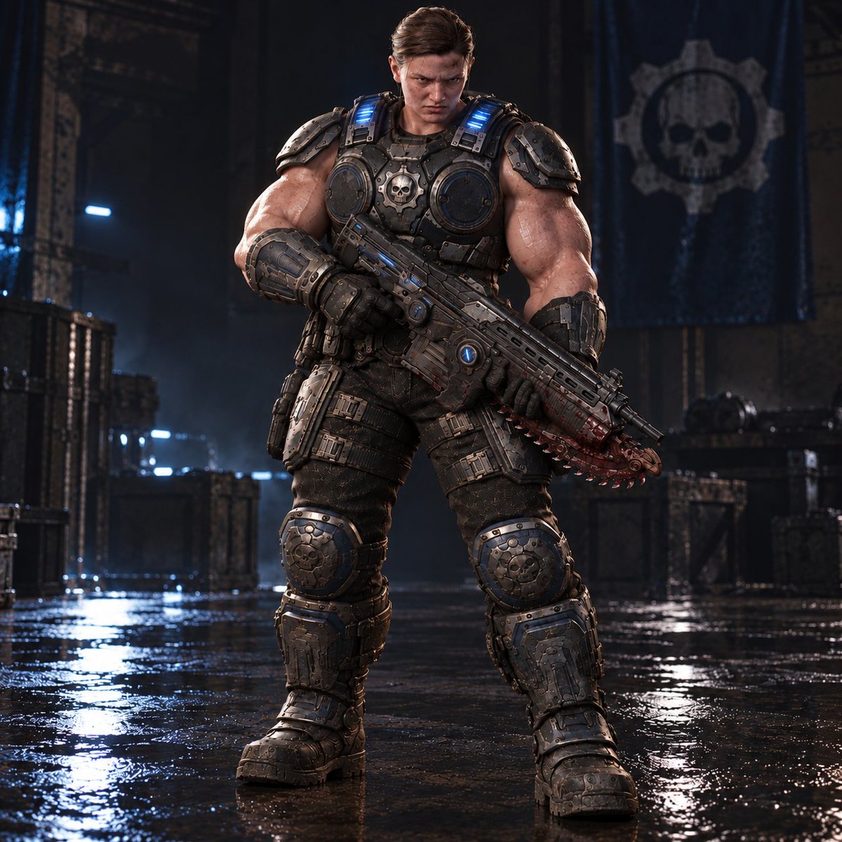 inslayerclone's tweet photo. @SirMannix  ABBYZILLA READY TO FIGHT LOCUST HORDE in Gears of war E-DAY https://t.co/Gp1kKEBx6w