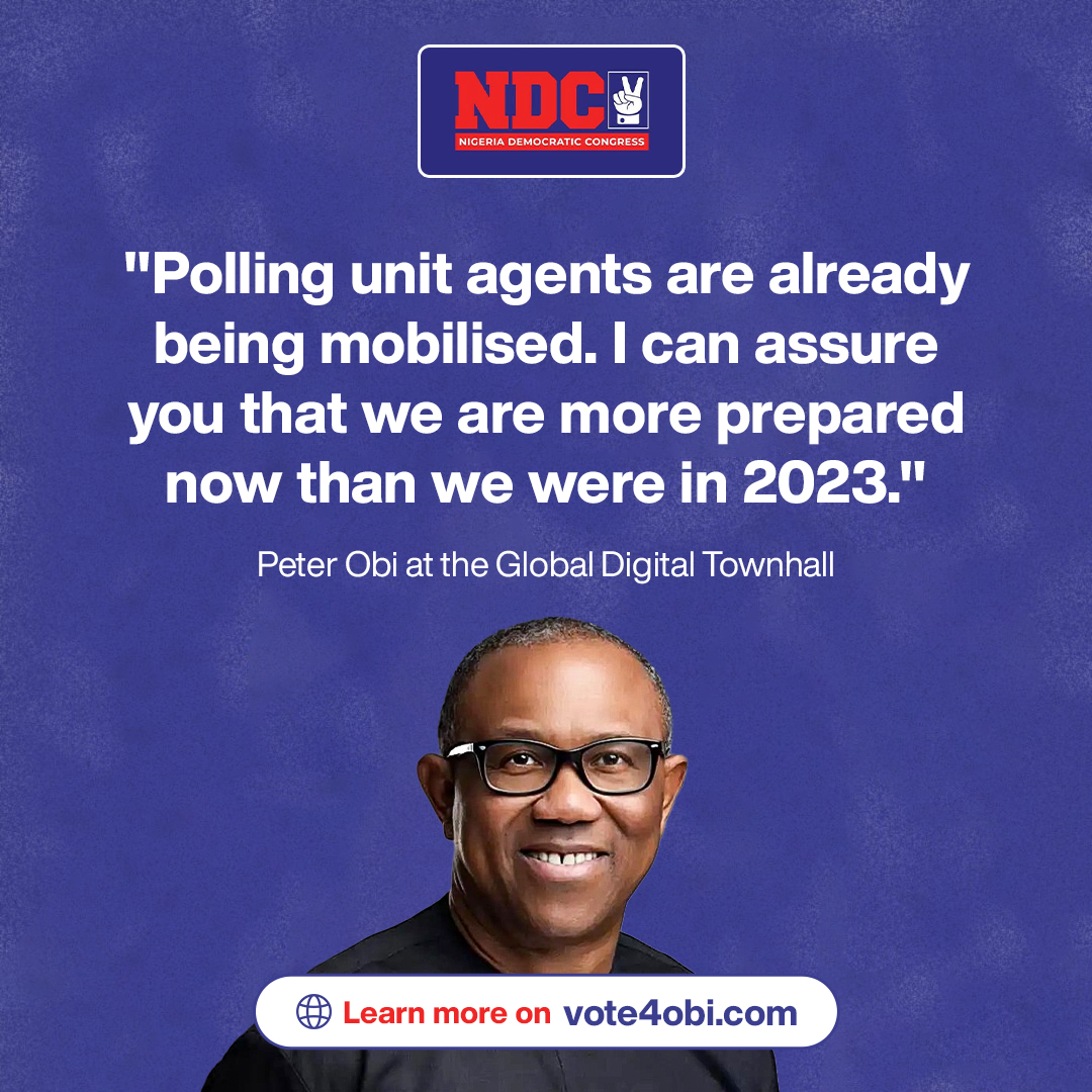 ObidientUpdate's tweet photo. We are prepared for 2027. Tinubu, APC, the police, INEC, EFCC and all other enemies of Nigeria cannot stop us. Lock in!
#GlobalDigitalTownhall #MyTwentyVotersForObiKwankwaso https://t.co/BRqtct4sIn