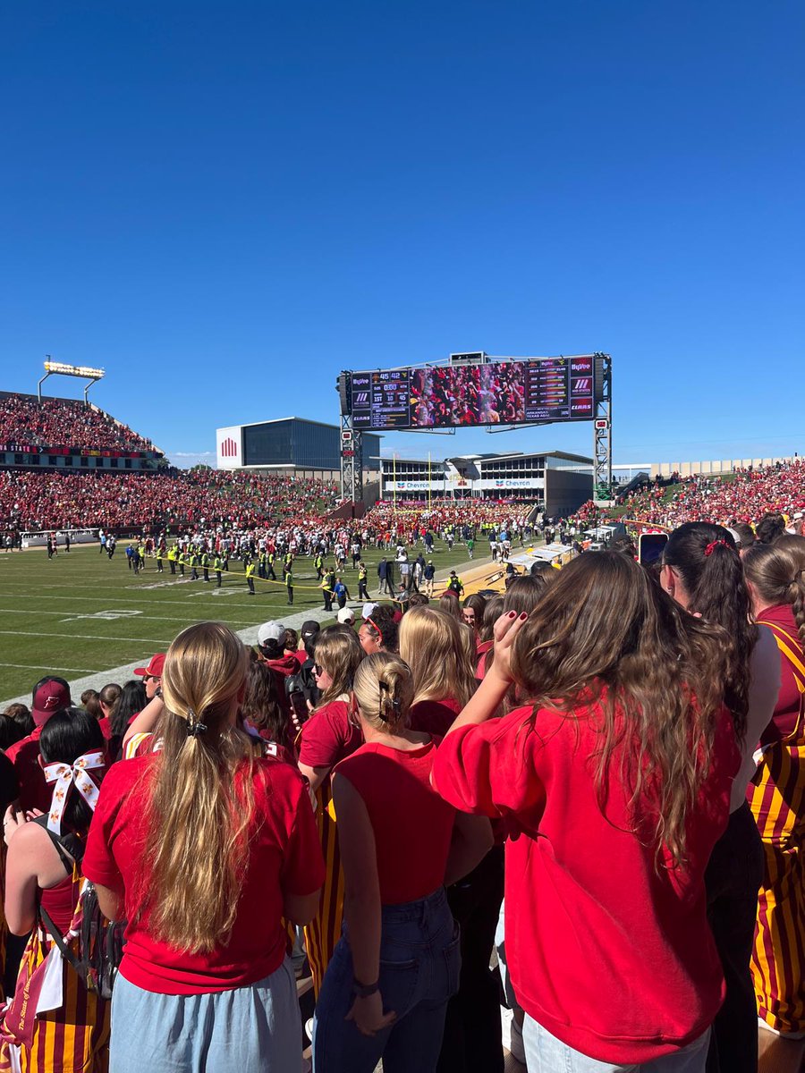 EduCerrada80's tweet photo. Homecoming at Jack Trice Stadium. What an incredible game. Best decision of my life coming here, unlike anything I've ever experienced.

Hoping I'll be playing here next season!!
@IowaStateU @CycloneFB   #Kicker #CollegeFootball #CycloneNation #WalkOn https://t.co/RUBdXuUt18