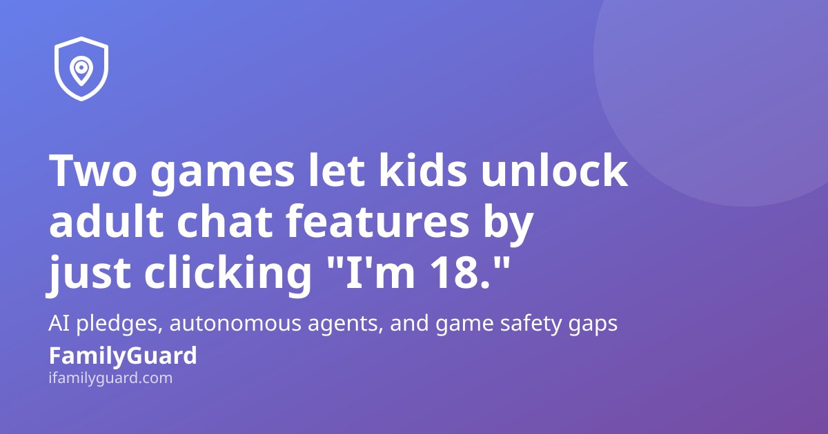 EduFabTech's tweet photo. 🛡️ The Week in Digital Safety: A Superintelligence Pact, Always-On AI Agents, and Gaps in Kids' Favorite Games — September 28–October 4, 2026

https://t.co/XeHD7guYKl https://t.co/LQQ7yY7aBE