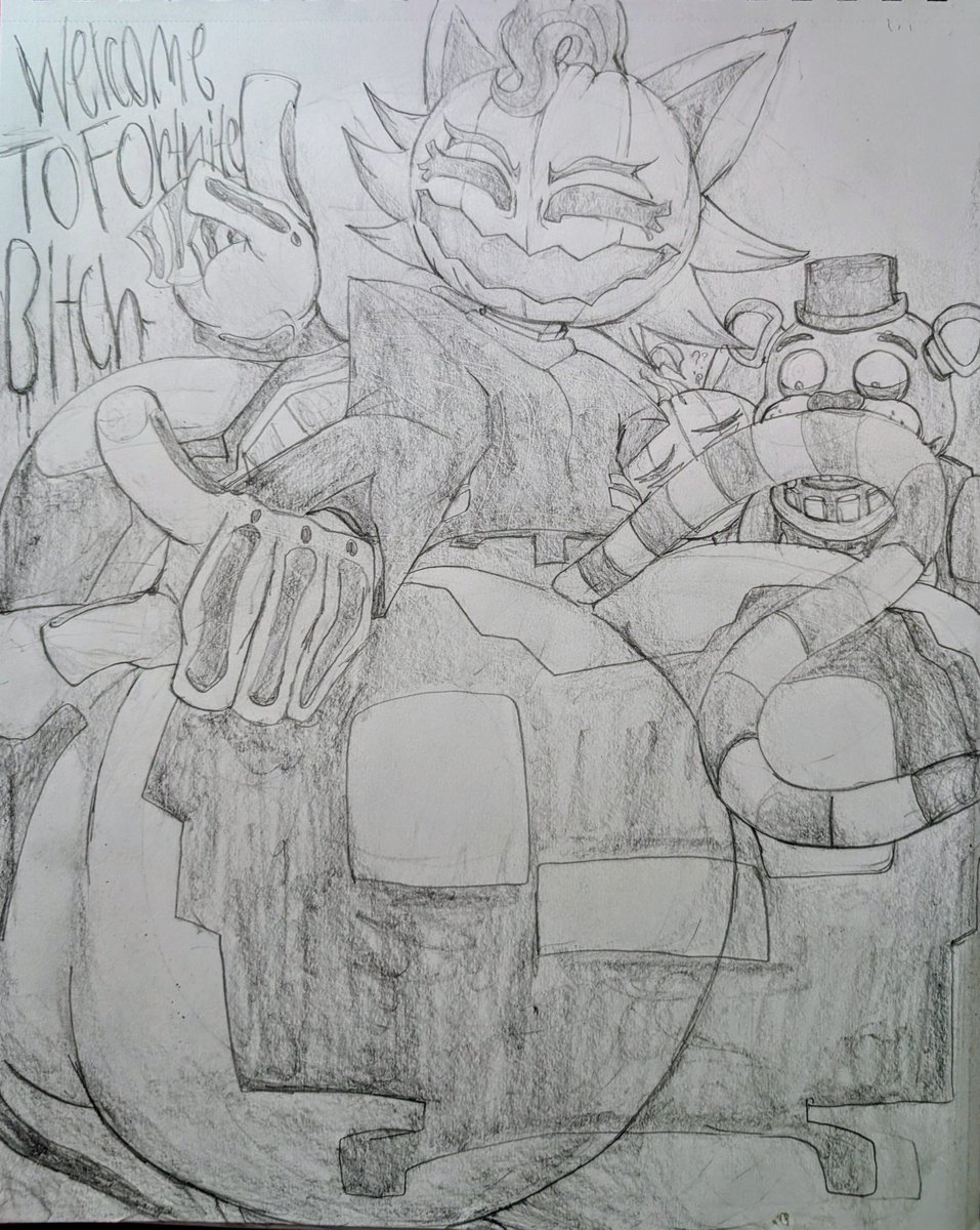 mountaineating's tweet photo. I don't play Fortnite not want to I just wanted to draw the pumpkin cat because she looked like my type https://t.co/3lXOLSXBtf