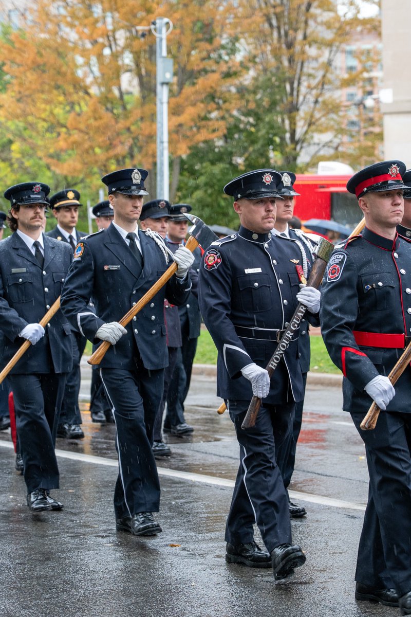 Toronto_Fire's tweet photo. Toronto Fire Services was honoured to attend today’s Ontario Fallen Fire Fighter Memorial at Queen’s Park. We joined fire services from across the province to remember Ontario’s fallen firefighters and honour their bravery, service and sacrifice. #Toronto https://t.co/KDzhs0DTTt