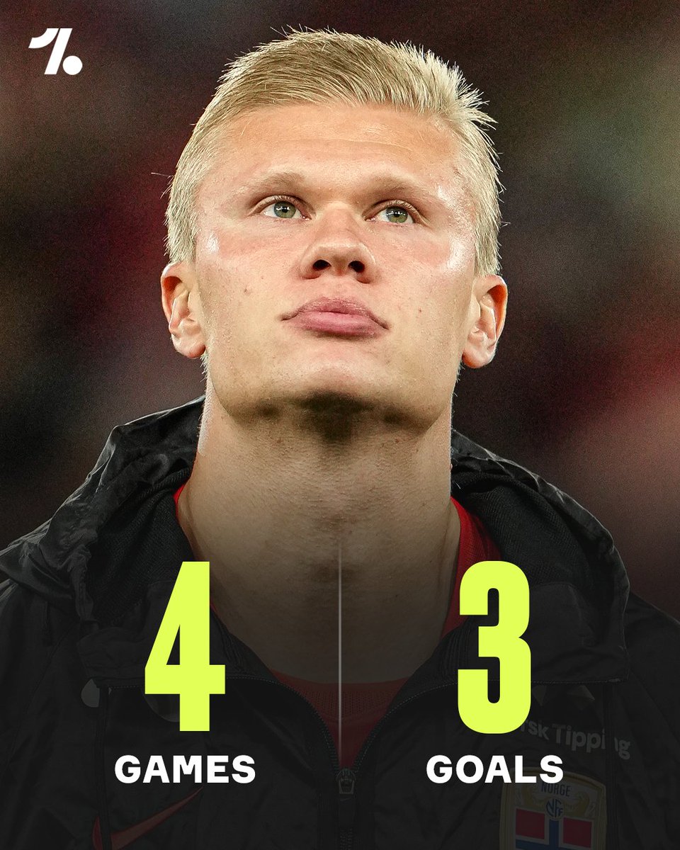 OneFootball's tweet photo. Erling Haaland has starred for his country this international break 🤖🇳🇴 https://t.co/HtC5EDXPts
