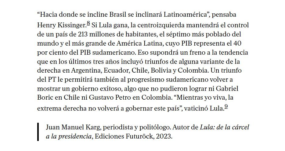 Camilo3spitia's tweet photo. Brasil es clave 

#BoraLula #LULA13JÁ #OBrasilProntoPraMais https://t.co/9MwfILoItT