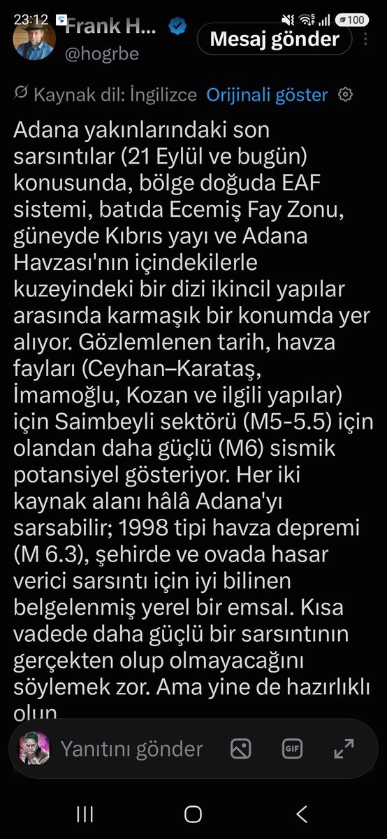 Jokker876's tweet photo. @EarthAlertX 6 Şubat depremini önceden bilen Amerikalı araştırmacinin açıklaması;
@hogrbe https://t.co/VTV9Ul3kdu