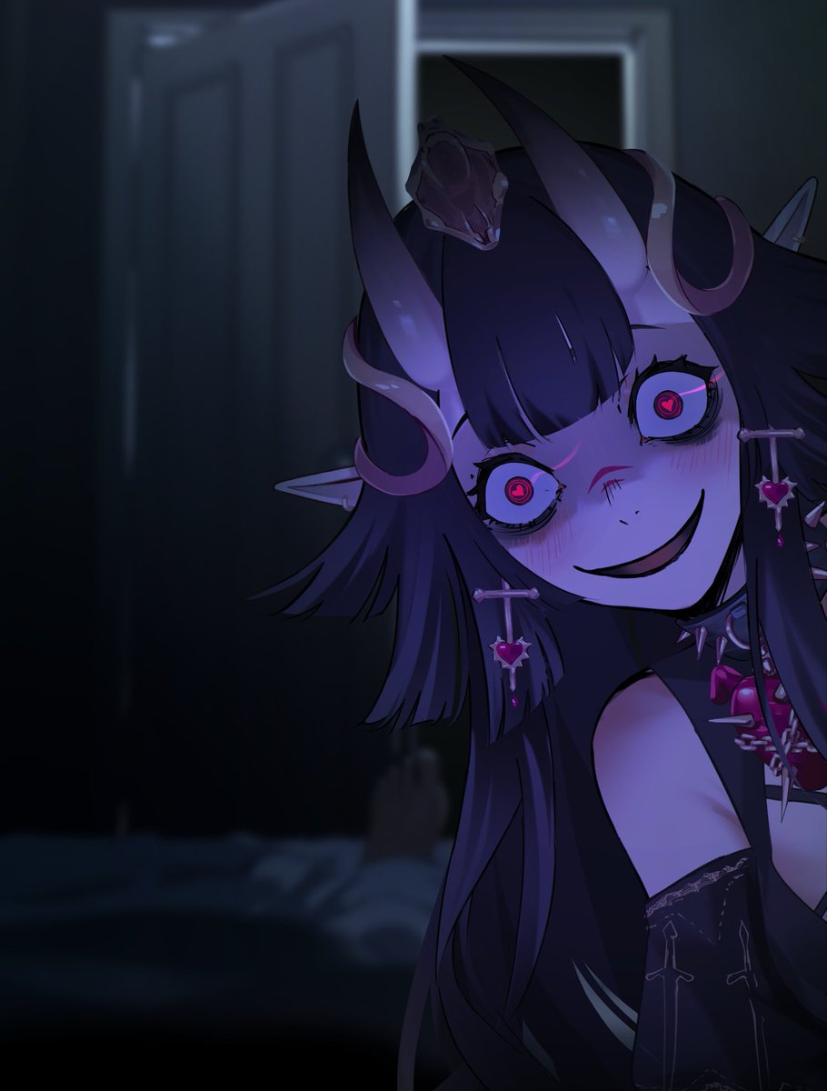 ameriile's tweet photo. Don’t wake up just yet. I’m not finished watching you sleep.

🫀🗡️🦷
#ameriileart https://t.co/P7xxxnkylz