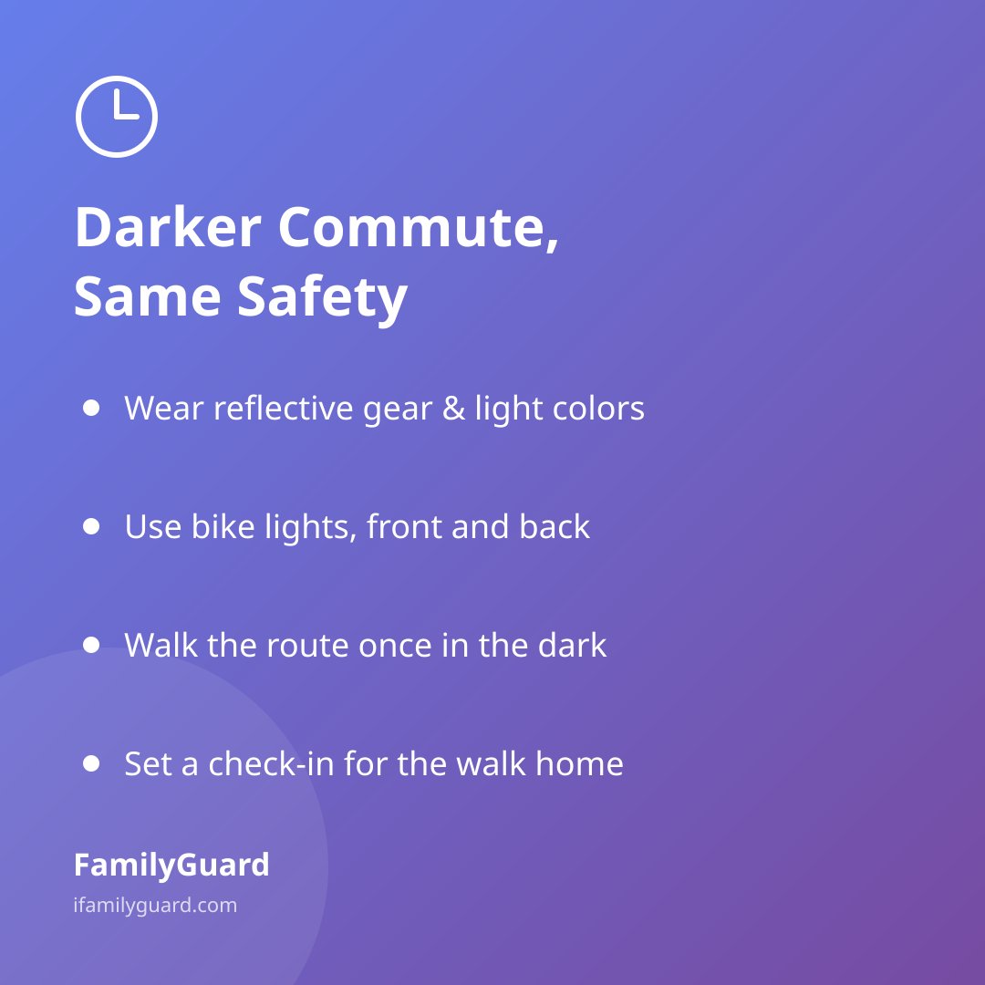 EduFabTech's tweet photo. 🕯️ Falling Back, Walking Home in the Dark: A Family Safety Plan for the End of Daylight Saving Time

https://t.co/pZ9KgV4Ekm https://t.co/9JkHVPOZDK