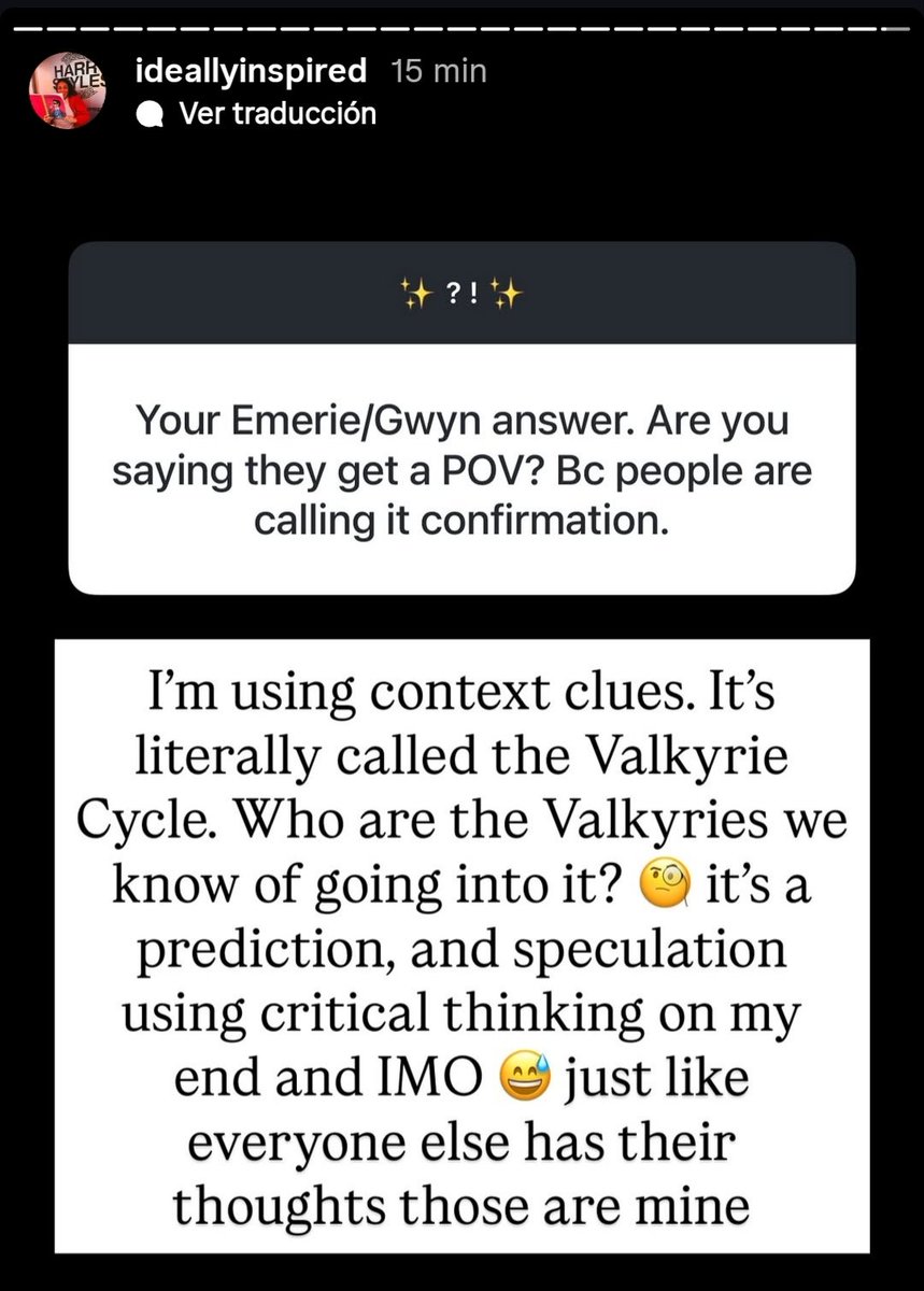 YseMikaelson's tweet photo. Já foram perturbar o juízo dela kkkk mas é tão bom saber que é algo lógico que em Valkyrie Cycle vai ter POV das Valquírias, qualquer pessoa que realmente LÊ a história e não inventa uma com o que QUERIA ler consegue perceber https://t.co/qAHdmH64f5