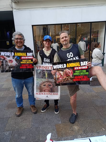 AnimalPartyIE's tweet photo. Our demo today to mark #WorldAnimalDay was a great success.....we based ourselves on #GraftonSt #Dublin #Ireland and had lots of good interactions with passerbyers...our #petition to #endanimallabtesting 🐀🐕🐰received hundreds of signatures. https://t.co/IZH6fjuUFb  🐾🐾🐾🐾🐾 https://t.co/4QYLdfPOZ0