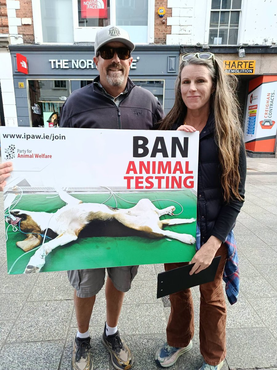 AnimalPartyIE's tweet photo. Our demo today to mark #WorldAnimalDay was a great success.....we based ourselves on #GraftonSt #Dublin #Ireland and had lots of good interactions with passerbyers...our #petition to #endanimallabtesting 🐀🐕🐰received hundreds of signatures. https://t.co/IZH6fjuUFb  🐾🐾🐾🐾🐾 https://t.co/4QYLdfPOZ0