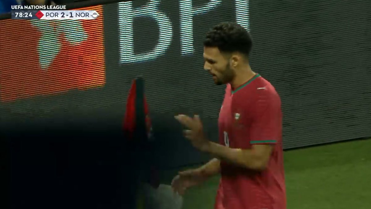 foet247europa's tweet photo. Portugal 2 Norway 1. Gonçalo Ramos #PORNOR https://t.co/vtrR8mRZi7