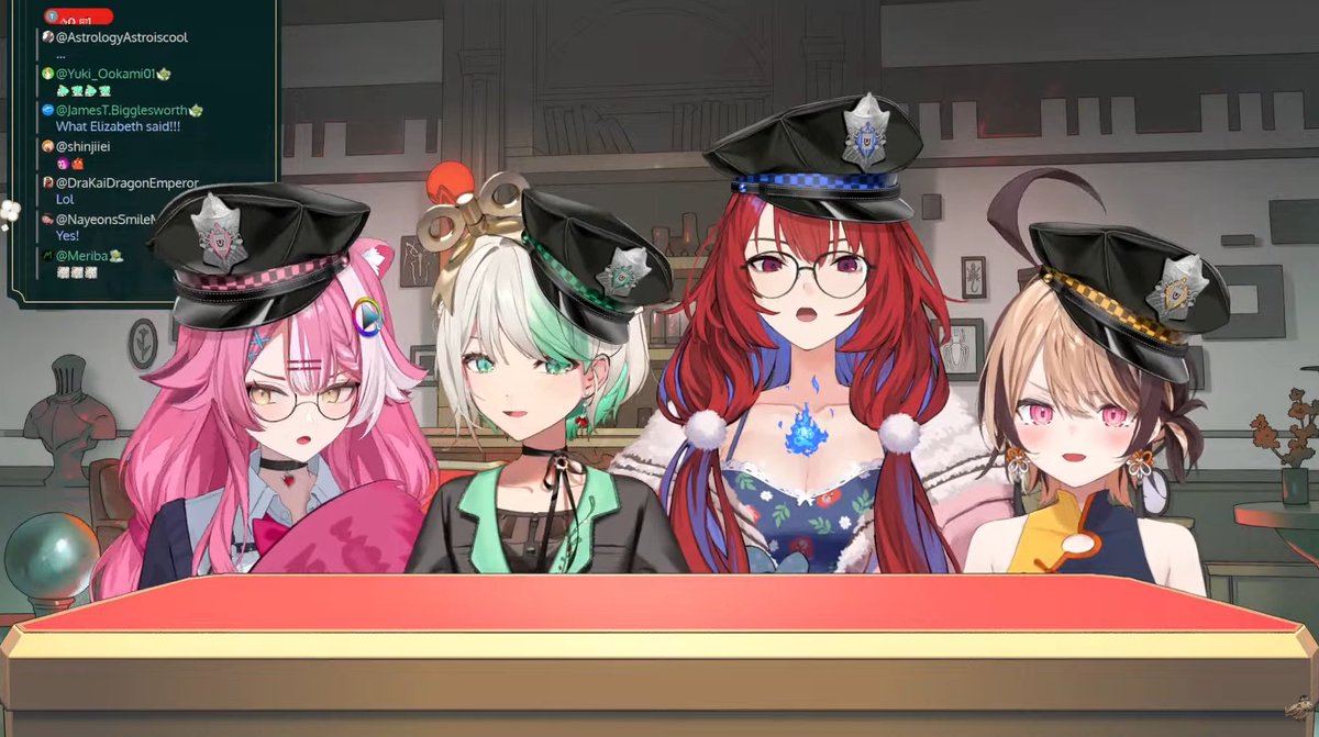 YahomieButters's tweet photo. I find it funny that Liz is the only one that can wear the hat properly.😂 https://t.co/bTqc0wk1jJ