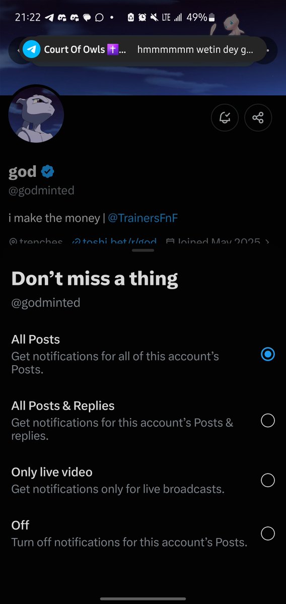 pharvpuo's tweet photo. @thisisayoxx @godminted Can I get a win sean
75Fb6g1XGrYJ6h42Y3umrMgnA9gKeLKHHoLhejg8sTgH https://t.co/mdPW8gPZPs