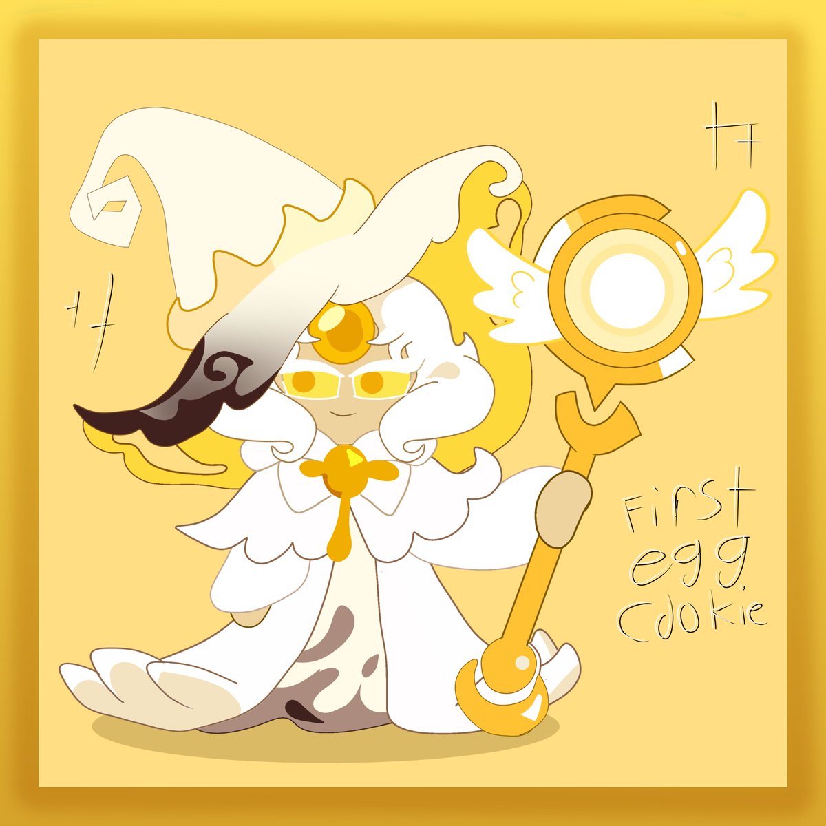 Flowerh4406's tweet photo. Drawing (Pretty much) Everyone from Cookie Run, character 304 || First Egg Cookie || #crwc #cookierunwitchscastle #cookierunfanart https://t.co/pMmbLKqTb2