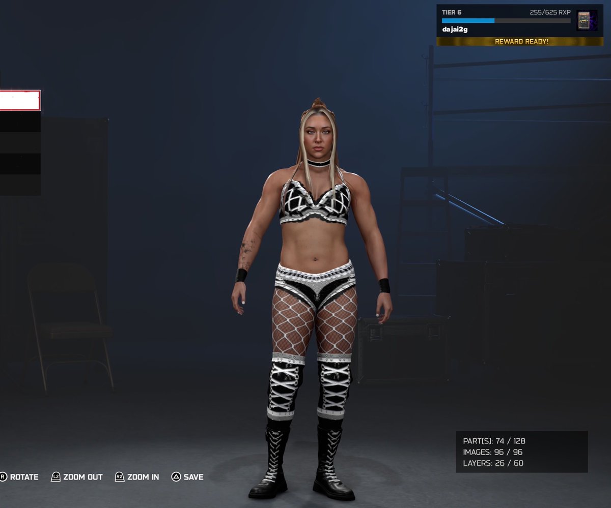 OfficialDajai's tweet photo. Lainey Reid🥀 (@lainey_wwe) is now available on community creations #WWE2k26 #PS5 

Comes w/ 
• Complete move-set (Lvl Up-Current) and some AI adjustments settings to her likeness
• 2 Attires

Enjoy!!! and thanks for the support over the years😋 https://t.co/C8f8ONtNDf
